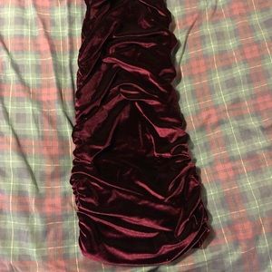 Burgundy skirt